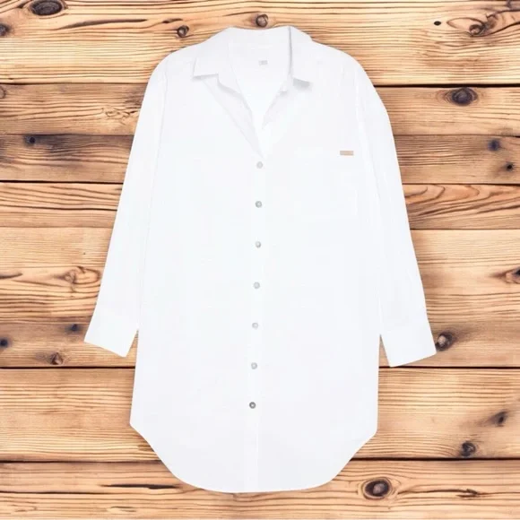 Lunya Airy Sleep Shirt Dress - Picture 4 of 9